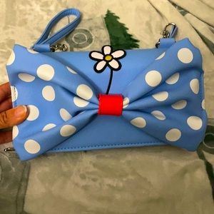 Loungefly x Disney Positively Minnie Mouse Polka Dot Crossbody Wristlet